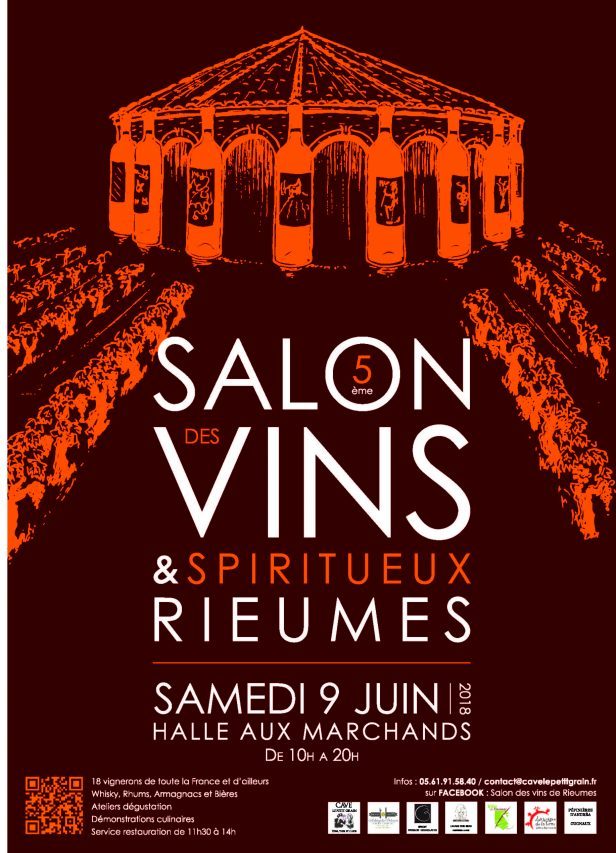 affiche Salon des Vins Rieumes 2018