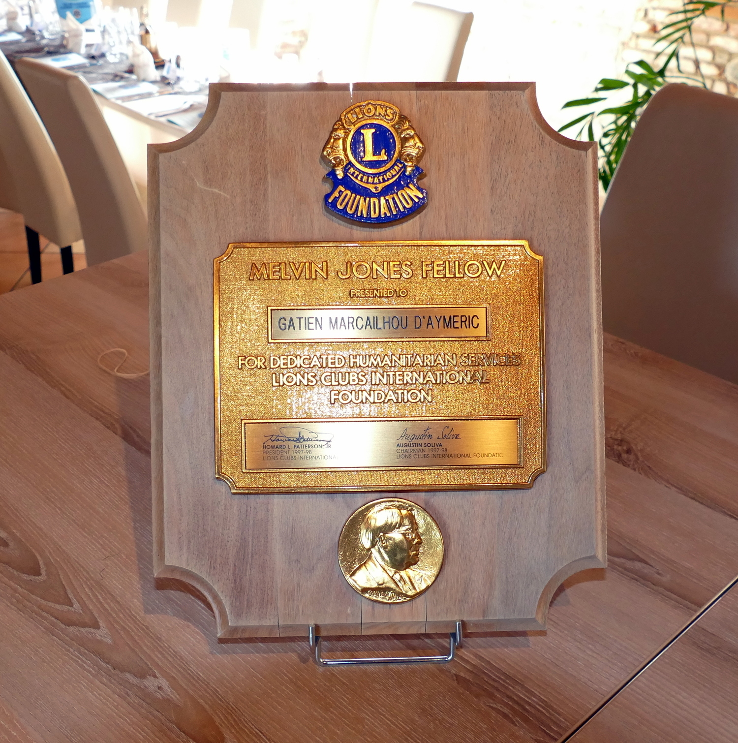 Gatien Marcailhou D aymeric Des changements au Lions Club Val de Garonne-Cazères-Carbonne - Petite République.com