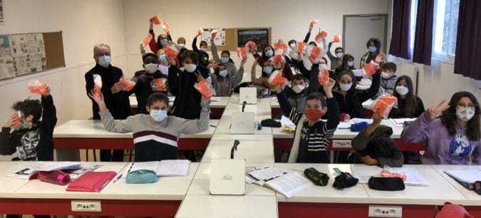 Les élèves ont reçu leurs masques mardi 5 janvier