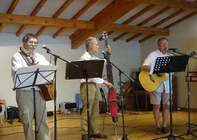 A Charlas le groupe folk Triangle a animé la fête dimanche 4 juillet 21