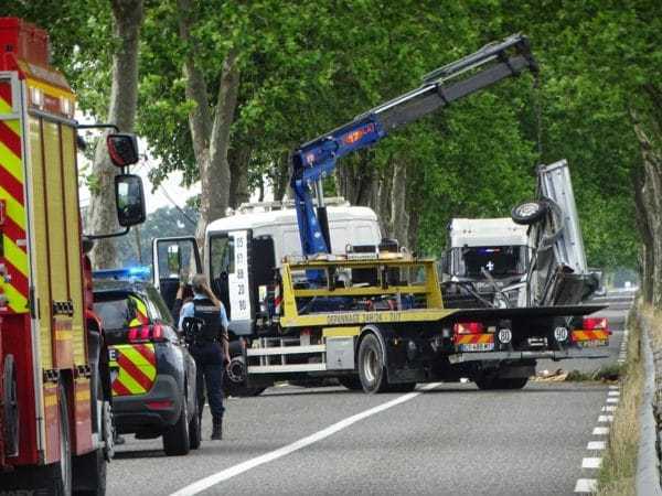 Un accident de la route est survenu samedi 8 juillet sur la D17 entre L Isle en Dodon et Rebirechioulet
