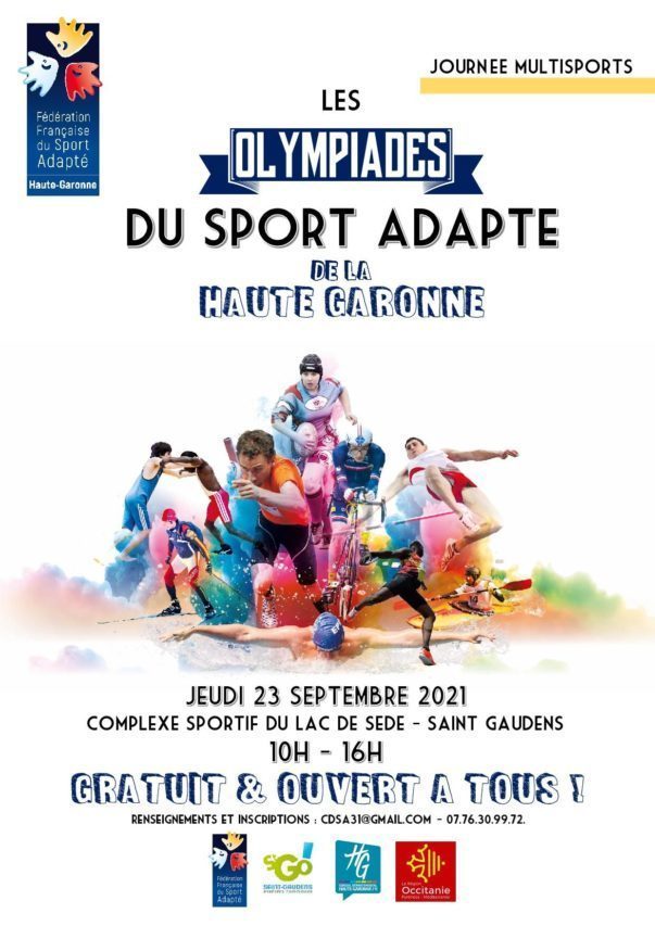 Les Olympiades du sport adapté, une grande manifestation sportive et conviviale en septembre à Saint Gaudens.