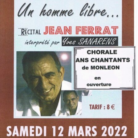 A ne pas manquer, un concert hommage à Jean Ferrat à Thermes Magnoac, le 12 mars.