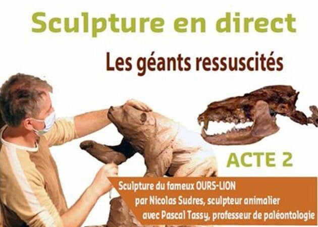 Les 3 sculptures des géants préhistoriques, réalisées par Nicolas Sudres, seront restituées au Musée de l'Aurignacien vendredi 1er avril.
