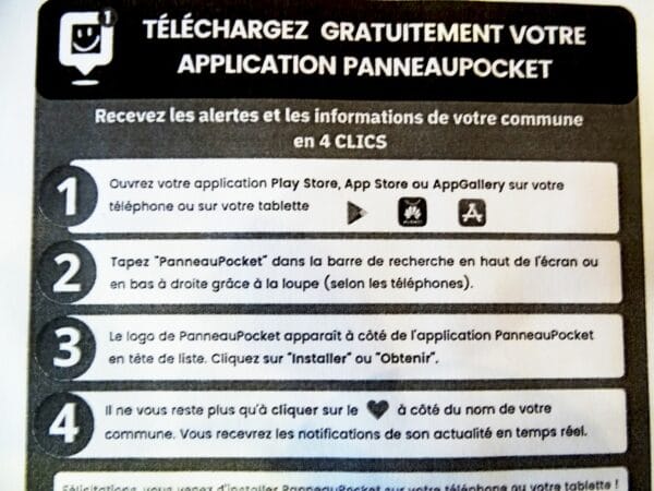 La mairie de Ciadoux s'est dotée d'une application mobile, Panneau Pocket, pour mieux informer ses administrés en toutes circonstances.