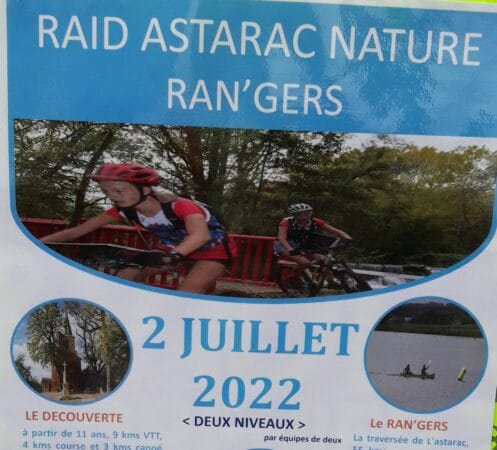 Le raid Astarac Nature démarrera le 2 juillet à Saint Blancard dans le Gers, pour les sportifs débutants ou confirmés.