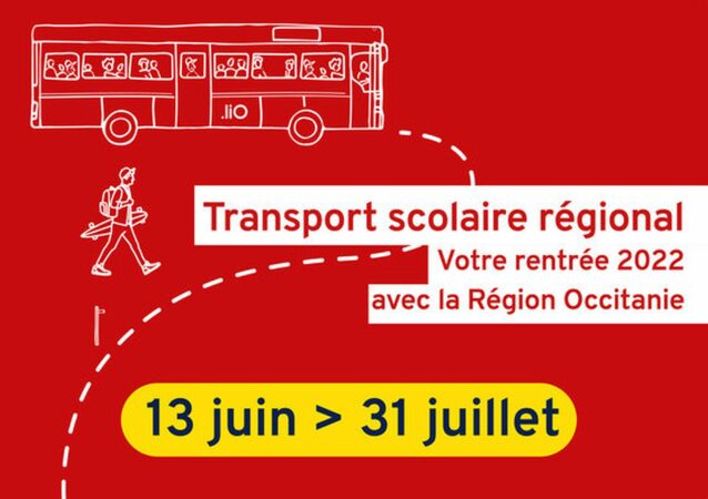 L'inscription aux transports scolaires de la Région Occitanie pour la rentrée prochaine, c'est maintenant.