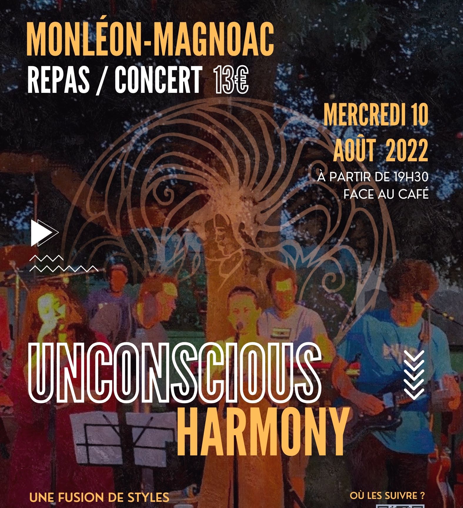 Monléon Magnoac (65) : Repas-concert à la MJC avec Unconcious Harmony ...