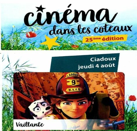 Réservez le 4 août à Ciadoux, dans le cadre du festival Cinéma dans les coteaux, le film d'animation Vaillante est prévu au programme.