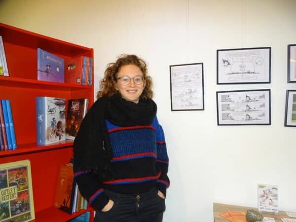 Naomie Rousson présente à la galerie associative Dans le Buisson une superbe expo vente de livres de BD jeunesse.
