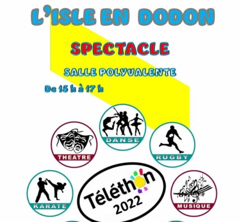 Une après-midi à ne pas manquer le 3 décembre à L'Isle en Dodon, les associations donneront un spectacle collégial pour le Téléhon.