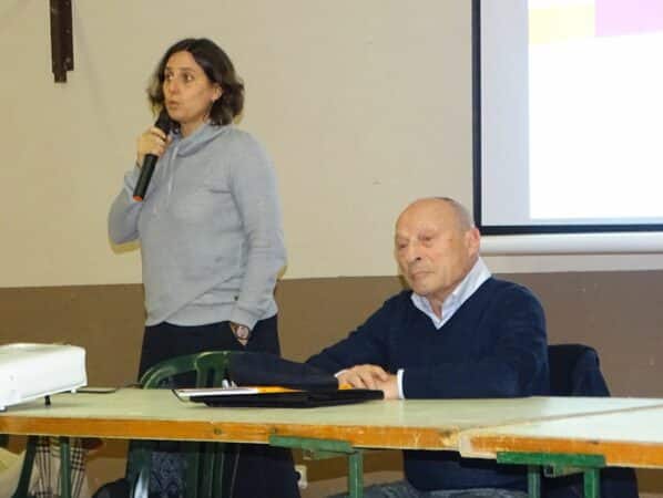 Aude Baillache a présenté les orientations du PLUI élaboré par la Communauté de communes 5 C, pour le secteur des Coteaux Sud, à Boulogne le 7 décembre (à dr Jean Ferrère, vice président Urbanisme à la 5C).