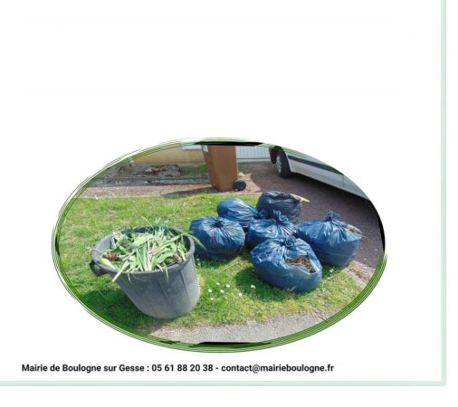 Nouveau jour de ramassage des déchets verts à Boulogne à partir du 7 février 23.