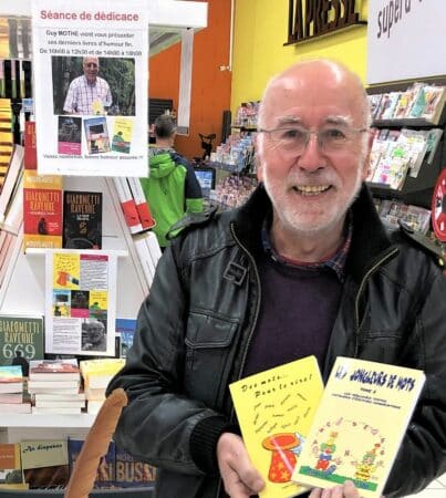 Guy Mothe, écrivain humoristique et animateur de l'association Les Mots pour le Rire, dédicacera ses livres à Saint Martory le 12 janvier.