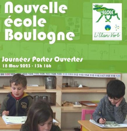 L'école L'Elan Vert ouvre ses portes au public à Boulogne le 18 mars.