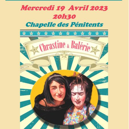 Un spectacle humoristique avec Chrastine et Balérie à Monléon le 19 avril, à ne pas manquer !