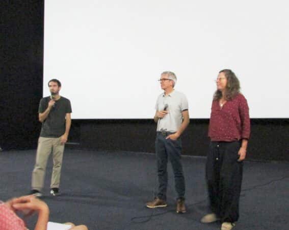 Au cinéma le Régent de Saint-Gaudens, un passionnant échange a suivi la projection du film Paysans du ciel à la terre, avec le réalisateur H. Payen et N. Vannieu.