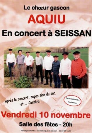 Des chants polyphoniques en occitan, un repas tiré du sac et une cantéra finale, réservez la date du 10 novembre à Seissan.
