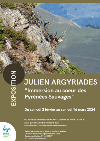 Julien ARGYRIADES nous invite au travers de son objectif à découvrir ou redécouvrir la faune des Pyrénées