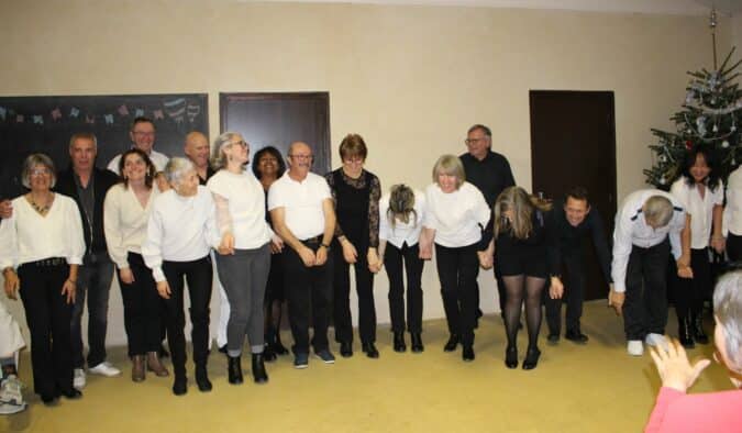 Les associations ont fait le show à la cérémonie des voeux d'Aurignac (les danseurs de Rock Passion).